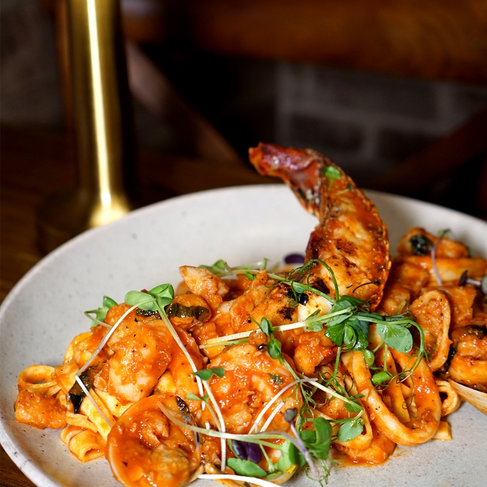 Seafood Linguini - Kow Restaurant